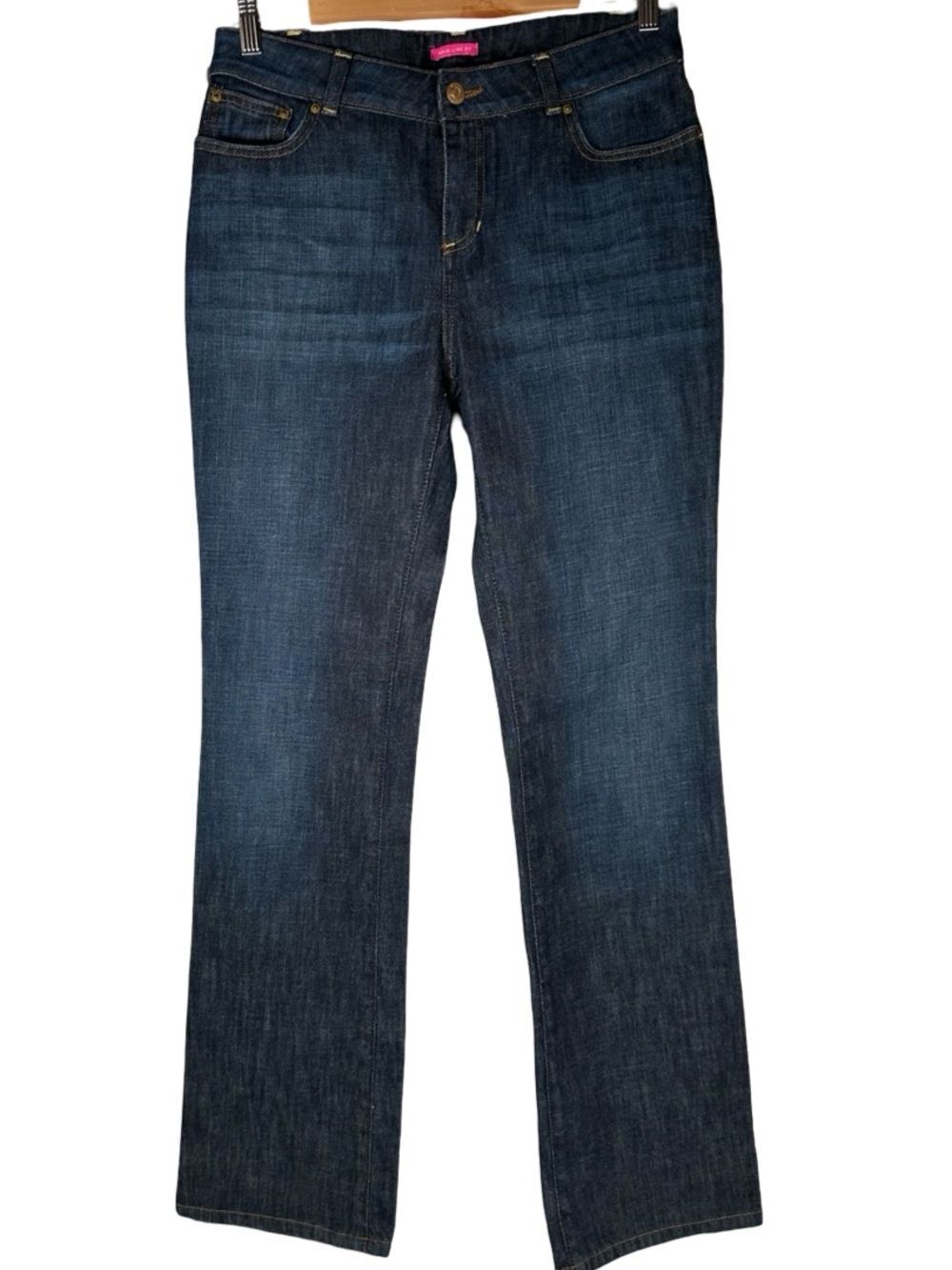 Lilly Pulitzer Main Line Fit Boot Cut High Rise Denim Blue Jeans Women’s Size 10